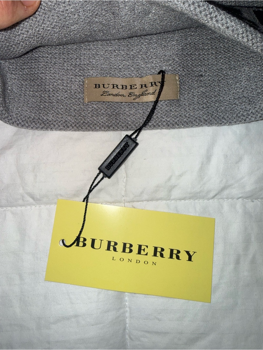 Burberry Grey Beanie - Picture 3 of 4